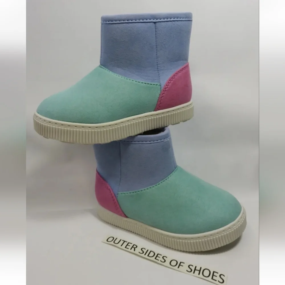 Cat & Jack Girls Multicolor Pastels Arlo Winter Boots